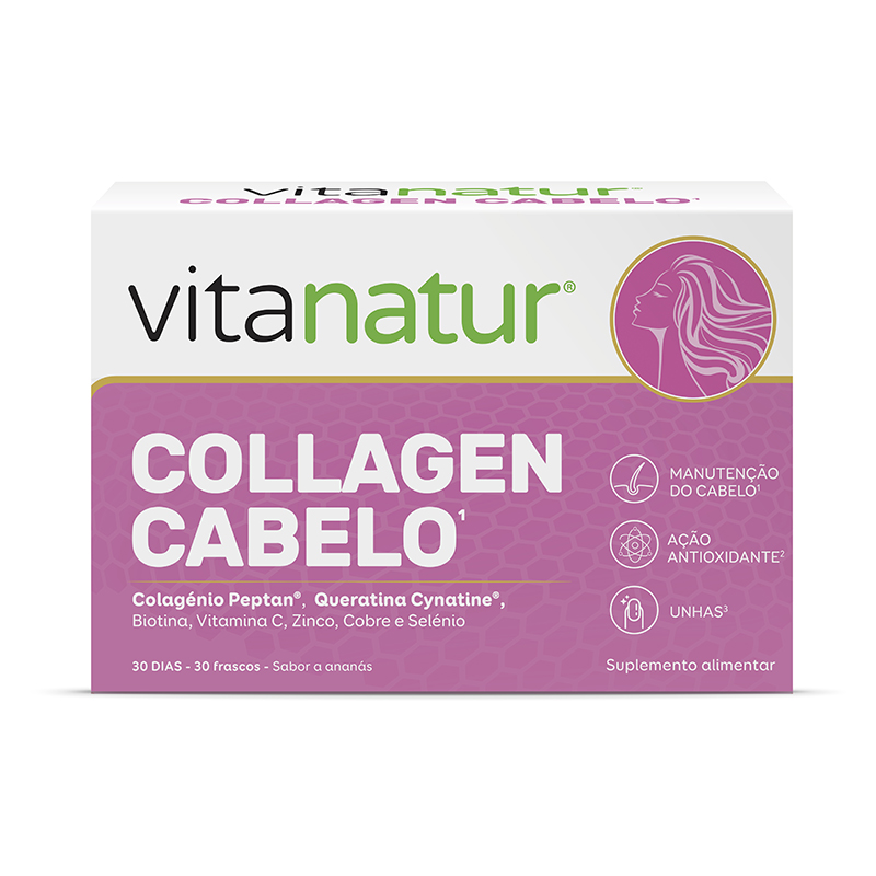 Vitanatur Collagen Cabelo, 30 frascos